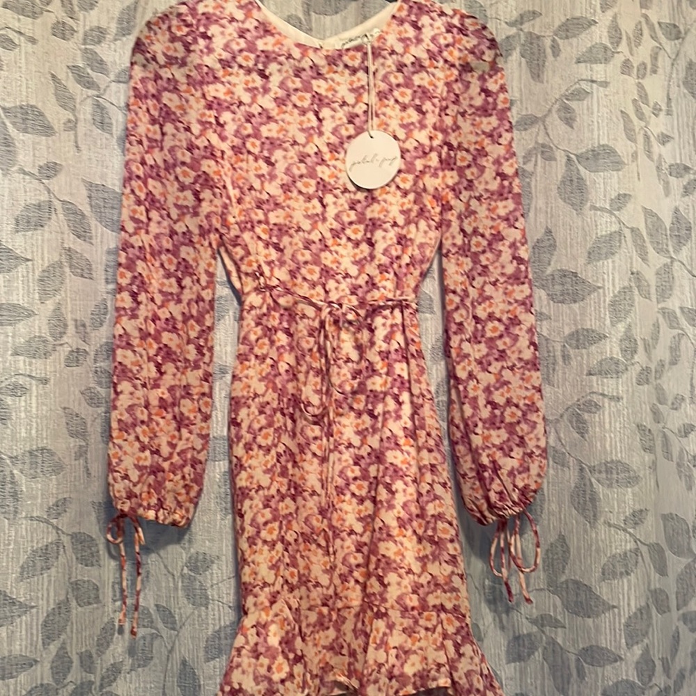 Pedal and Pup purple floral dress